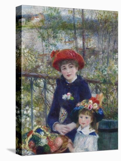 Two Sisters (On the Terrace), 1881-Pierre-Auguste Renoir-Premier Image Canvas