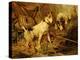 Two Smooth-Haired Fox Terriers by a Fishing Rod and a Creel on a Riverbank-Philip Eustace Stretton-Premier Image Canvas