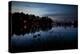 Two Swans in the Lake in Ibirapuera Park at Dusk-Alex Saberi-Premier Image Canvas