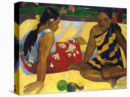Two Tahiti Women-Paul Gauguin-Premier Image Canvas