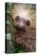 Two-Toed Sloth (Choloepus didactylus), Tortuguero, Costa Rica-null-Premier Image Canvas