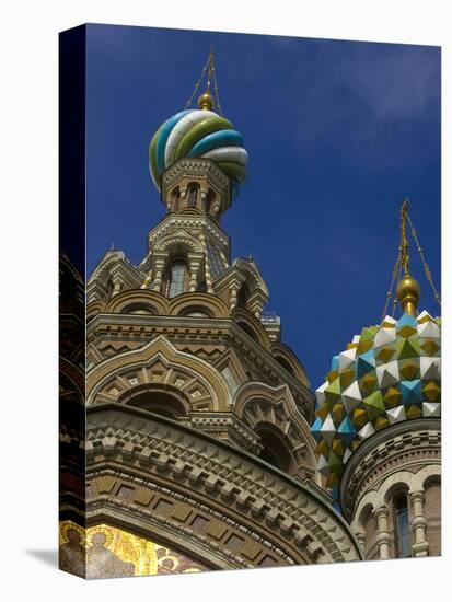 Two Towers, Church of the Savior on the Spilled Blood, St. Petersburg, Russia-Nancy & Steve Ross-Premier Image Canvas