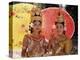 Two Traditional Cambodian Apsara Dancers, Siem Reap Province, Cambodia-Gavin Hellier-Premier Image Canvas