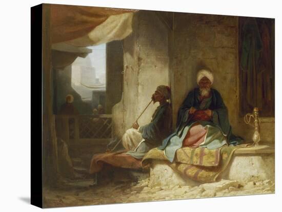 Two Turks in a coffee house-Carl Spitzweg-Premier Image Canvas