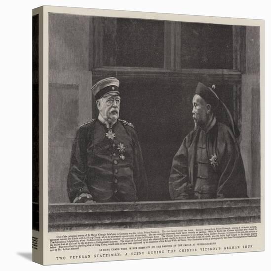 Two Veteran Statesmen, a Scene During the Chinese Viceroy's German Tour-null-Premier Image Canvas