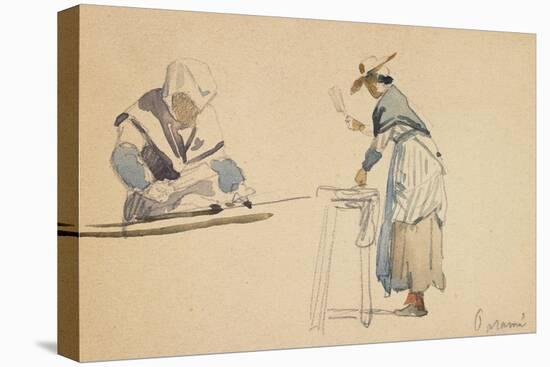 Two Washerwomen-Eugene Louis Boudin-Premier Image Canvas