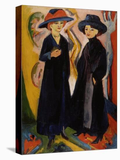 Two Women, c.1910s-Ernst Ludwig Kirchner-Premier Image Canvas