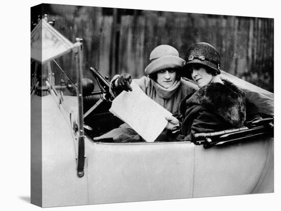 Two Women in an 11.9 Hp Calcott, C1922-null-Premier Image Canvas