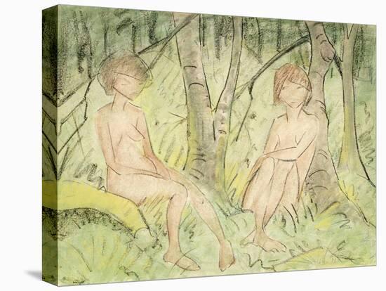 Two Women in the Forest, circa 1925-Otto Mueller-Premier Image Canvas