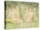 Two Women in the Forest, circa 1925-Otto Mueller-Premier Image Canvas