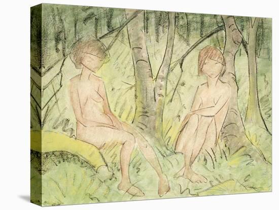 Two Women in the Forest, circa 1925-Otto Mueller-Premier Image Canvas