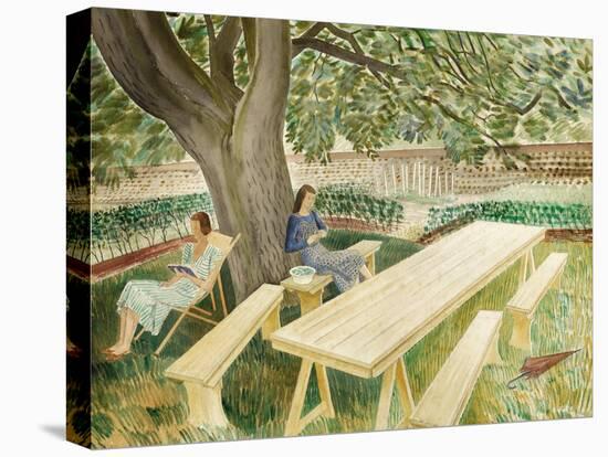 Two Women Sitting in a Garden, 1933-Eric Ravilious-Premier Image Canvas