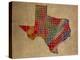 TX Colorful Counties-Red Atlas Designs-Premier Image Canvas