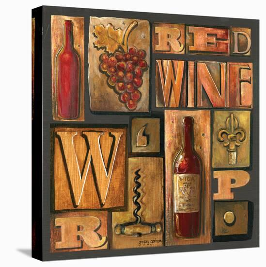 Type Set Wine Sq I-Gregory Gorham-Stretched Canvas