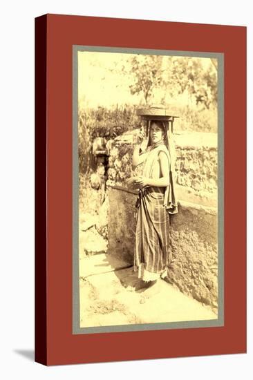 Types Algerians, Young Girl, Bread Market-Etienne & Louis Antonin Neurdein-Premier Image Canvas