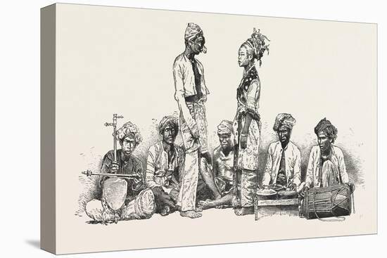 Types of the Javanese Musicians and Dancers 1876 Indonesia-null-Premier Image Canvas