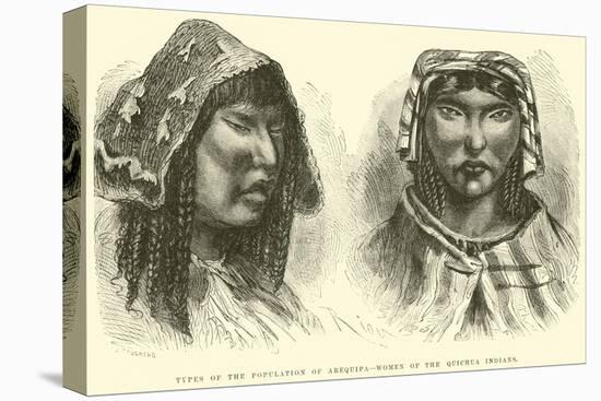Types of the Population of Arequipa, Women of the Quichua Indians-Édouard Riou-Premier Image Canvas