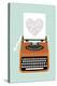 Typewriter Heart-Nadia Taylor-Stretched Canvas