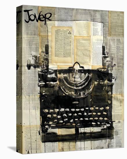 Typewriter-Loui Jover-Stretched Canvas