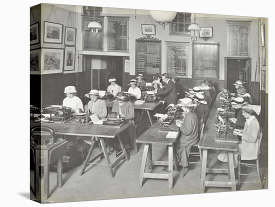 Typewriting Class for Women, Blackheath Road Evening Institute, London, 1914-null-Premier Image Canvas