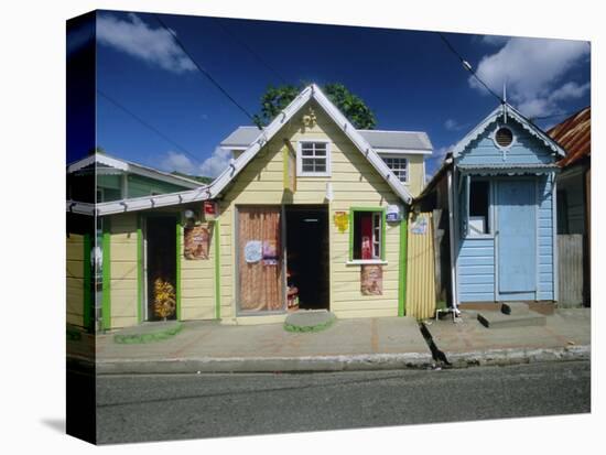 Typical Caribbean Houses, St. Lucia, Windward Islands, West Indies, Caribbean, Central America-Gavin Hellier-Premier Image Canvas