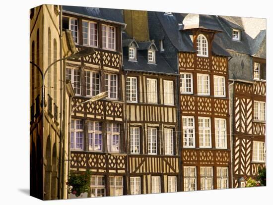 Typical Half Timbered Houses, Old Town, Rennes, Brittany, France, Europe-Guy Thouvenin-Premier Image Canvas