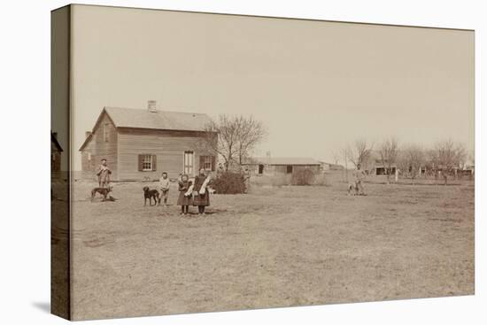 Typical Nebraska Farm 1890-null-Stretched Canvas
