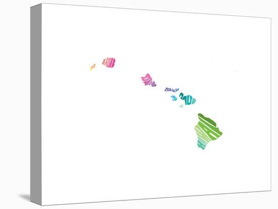 Typographic Hawaii Spring-CAPow-Stretched Canvas