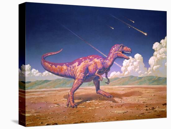 Tyrannosaurus Rex with Meteorites-Joe Tucciarone-Premier Image Canvas