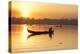 U Bein Bridge crossing the Taungthaman Lake near Amarapura in Mandalay, Myanmar.-Michele Niles-Premier Image Canvas