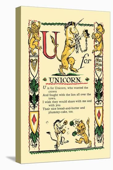 U for Unicorn-Tony Sarge-Stretched Canvas