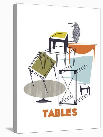 A Collection of Tables-Laure Girardin-Vissian-Stretched Canvas