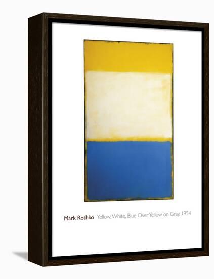 Yellow, White, Blue Over Yellow on Gray, 1954-Mark Rothko-Framed Stretched Canvas
