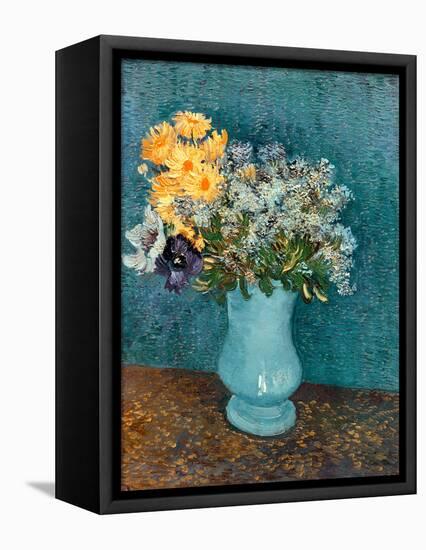 Vase of Lilacs, Daisies and Anemones, c.1887-Vincent van Gogh-Framed Premier Image Canvas