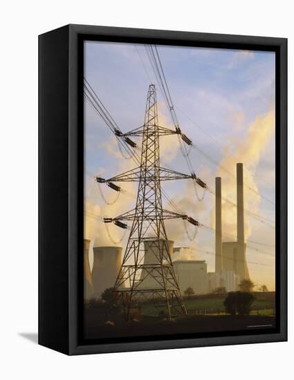 Ferrybridge Power Station, North Yorkshire, UK-Roy Rainford-Framed Premier Image Canvas