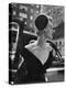Jeweled Stay Put Cocktail Hat at Reckless Angle-Nina Leen-Premier Image Canvas