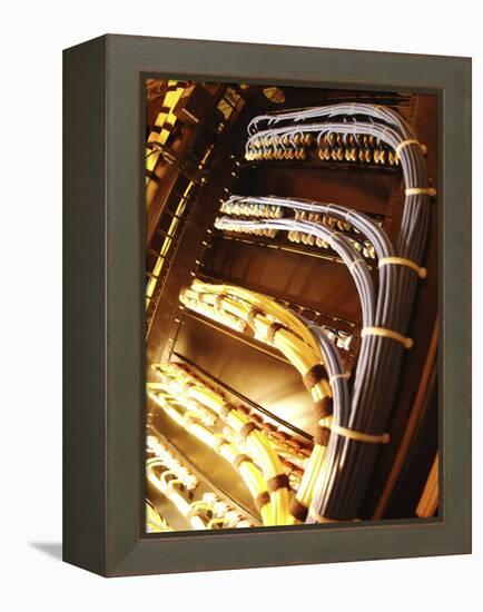 Network Cables and Wires-null-Framed Premier Image Canvas