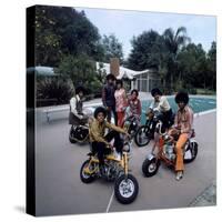 Pop Group Jackson Five: Jackie, Parents Joe and Katherine, Marlon, Tito, Jermaine and Michael-John Olson-Premier Image Canvas