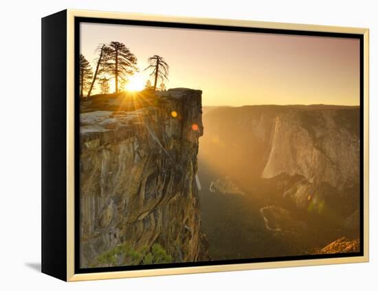 California, Yosemite National Park, Taft Point, El Capitan and Yosemite Valley, USA-Michele Falzone-Framed Premier Image Canvas