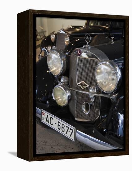 1930s-Era Mercedes Cars, Riga Motor Museum, Riga, Latvia-Walter Bibikow-Framed Premier Image Canvas