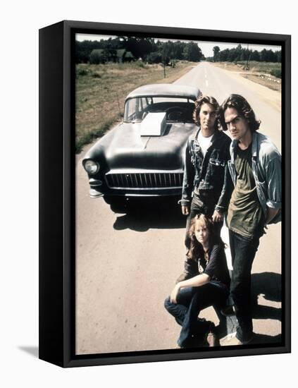 Two-Lane Blacktop, Dennis Wilson, James Taylor, Laurie Bird, 1971-null-Framed Stretched Canvas