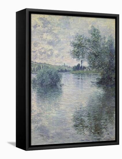 The Seine at Vetheuil, 1879-Claude Monet-Framed Premier Image Canvas