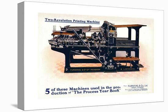 Two-Revolution Printing Machine, C1908-Burton-Rake-Premier Image Canvas