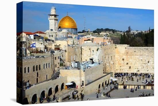 The Western Wall is the Remnant of the Ancient Wall that Surrounded the Jewish Temple's Courtyard I-SeanPavonePhoto-Premier Image Canvas