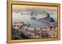 Rio De Janeiro, Brazil. Suggar Loaf and Botafogo Beach Viewed from Corcovado-Curioso Travel Photography-Framed Premier Image Canvas