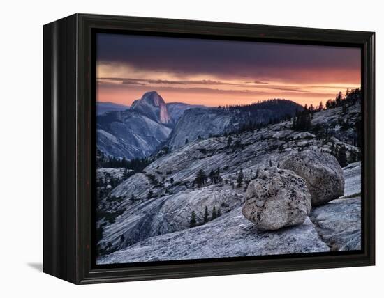 USA, California, Yosemite National Park. Sunset Light on Half Dome from Olmsted Point-Ann Collins-Framed Premier Image Canvas