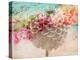 A Dreamy Romantic Floral Montage of a Pon Pon Dahlia with Roses, Photography, Many Layer Work-Alaya Gadeh-Premier Image Canvas