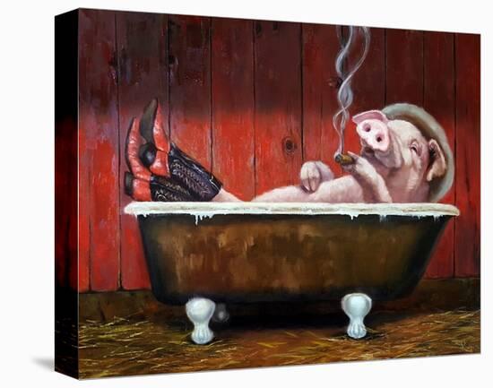 Hog Heaven-Lucia Heffernan-Stretched Canvas