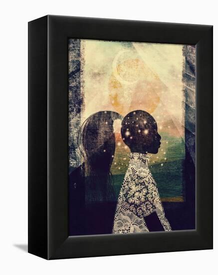 The Sun, Stars and Moon-Erin K. Robinson-Framed Stretched Canvas