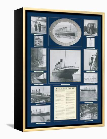 Titanic Poster-Father Francis Browne-Framed Stretched Canvas